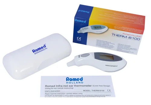 Romed Infrarot-Ohrthermometer Fieberthermometer digitales Thermometer THERM-B100