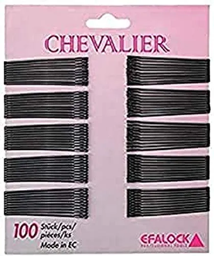 Efa Chevalier Haarkl. schw. 100St. 5cm in schwarz von EFALOCK