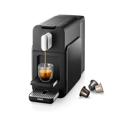 Cremesso KAPSELMASCHINE VOLLAUTOMATISCH (BRAVA BLACK) - Kaffeepad- & Kapselmaschinen, vollautomatische Kapselmaschine für perfekten Espresso und vielfältige Kaffeevariationen.