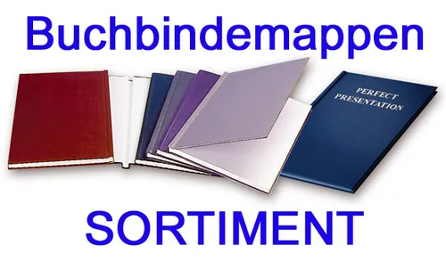 Thermo - Buchbindemappen, HardCover Thermobindemappen, Sortiment Thermomappen 8