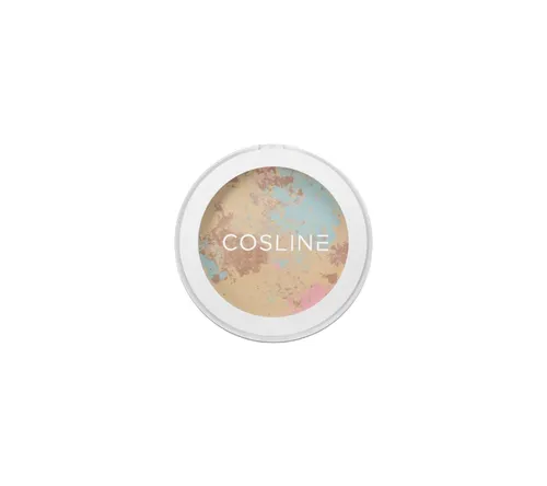 Cosline Cosmetics Fixierpuder - Mattierend und Langanhaltend - Puder für ein perfektes Finish, mattiert und verfeinert die Poren. Transparenter Farbton, ideal für alle Hauttypen. Angereichert mit Vitamin E, feuchtigkeitsspendend und vegan.