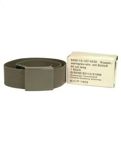 BW Feldkoppel oliv nach TL - Robuster Gürtel für Camping und Outdoor - Gürtel & Koppel, strapazierfähig und ideal für militärische Einsätze sowie Outdoor-Aktivitäten