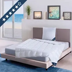 casimum® Luxus Sommer Daunendecke extra-leicht | 200 x 220 cm | Allergikerfreundlich - Bettdecke aus 100% neuen weißen Daunen, ideal für heiße Nächte. Garantiert kein Lebendrupf und nachhaltig in Deutschland produziert.