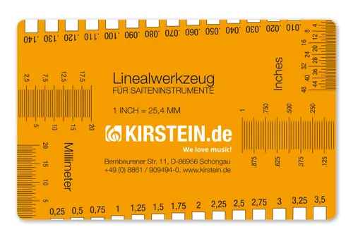 Kirstein Linealwerkzeug für Saiteninstrumente String Action Ruler