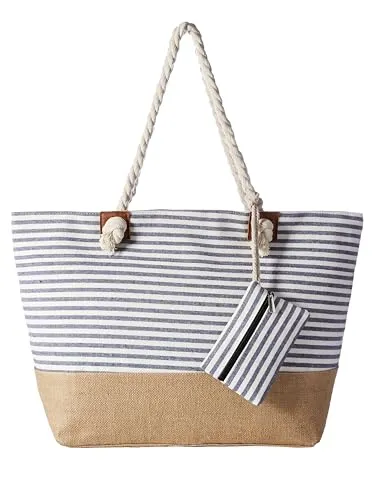Produktbild DonDon XXL Strandtasche mit Reißverschluss