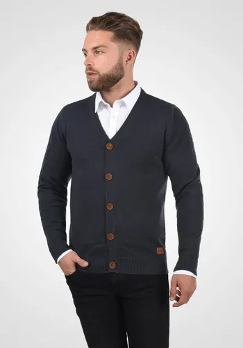 Blend BHLennard Herren Strickjacke Cardigan - Navy, Größe XL - Strickjacke für Herren, hochwertiger Feinstrick mit V-Ausschnitt, ideal für Freizeit und Büro. Nachhaltige Baumwollmischung für hohen Tragekomfort.