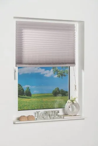 Produktbild K-HOME Plissee COMO, Lichtschutz, freihängend, Klettband