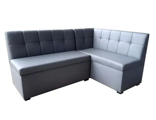 Rodnik Eckbank Komo, Sitzbank GRAU mit Stauraum