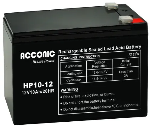 Acconic HP10-12 Hi-Life Power AGM 12V 10Ah Bleiakku