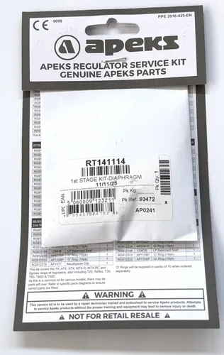 Apeks 1. Stufe Service Kit für XTX / DS4 / DST / MTX / TUNGSTEN Atemregler NEU