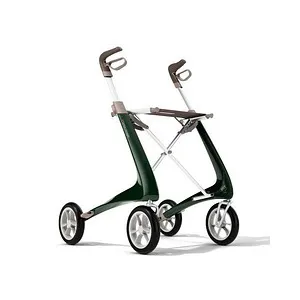 Carbon Ultralight Komfort Rollator dunkelgrün