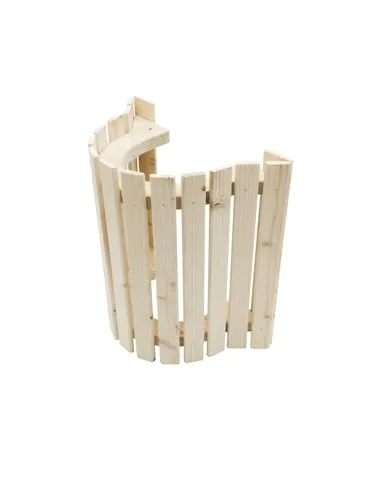 Eleganter Sauna-Lampenschirm aus Holz, halbkreisförmiges Design, sanfte Lichtstreuung, entspannende Atmosphäre, langlebig