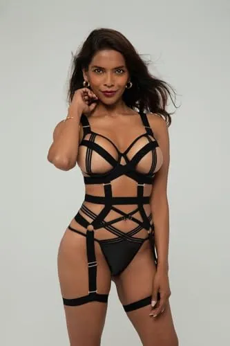 CHRISTINE LE DUC Body Partition schwarz S/M - Shapewear in Schwarz für eine perfekte Silhouette, aus 90% Polyamid und 10% Elasthan, ideal für ein angenehmes Tragegefühl und gute Pflegeleichtigkeit.