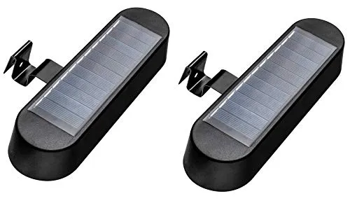 Stück Dachrinnenleuchten Solar mit 8 LED Wegeleuchte