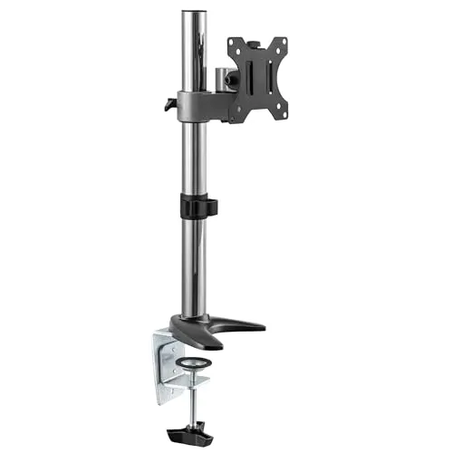 RICOO Monitor Halterung Tisch TS2411 - Arme für Computermonitore, 360° drehbar und neigbar, ideal für Ordnung im Home Office oder Gaming Station, kompatibel mit VESA Norm.