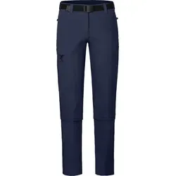Bergson Zip-off-Hose YORK Zipp-Off Damen Wanderhose, vielseitig, pflegeleicht, Normalgrößen, peacoat blau blau normal | 46