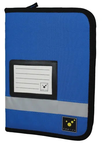 Tee-uu TRIP Organizer Fahrtenbuch-Mappe A5 hochkant blau von tee-uu