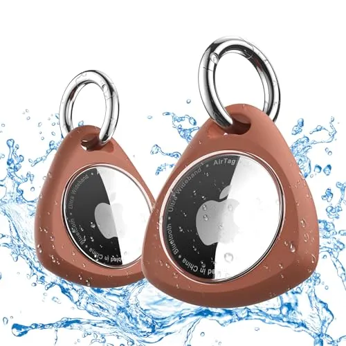 iFalarila wasserdichte Hülle mit Schlüsselanhänger für AirTag