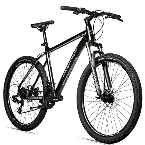 Bergsteiger Makalu 29 Zoll Mountainbike - Leicht und Modern - Mountainbike für ab 150 cm, ideal für Schul- und Arbeitsweg. Mit 21 Gang-Schaltung, Scheibenbremsen und hochwertiger Ausstattung für besten Fahrkomfort.
