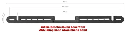 LogiLink Lautsprecher-Wandhalterung für SONOS ARC/ARC ULTRA von LogiLink