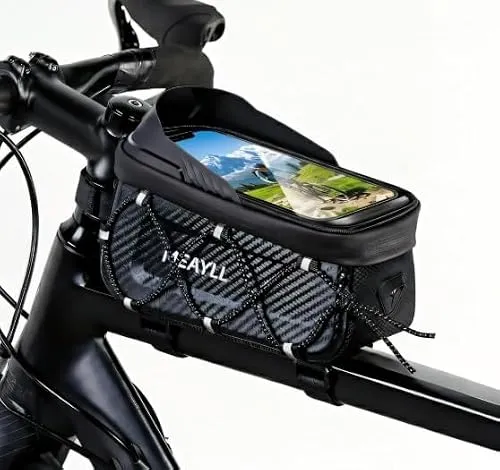 Meayll Fahrradtasche Rahmen, Wasserdicht Rahmentasche Fahrrad (1,6L)