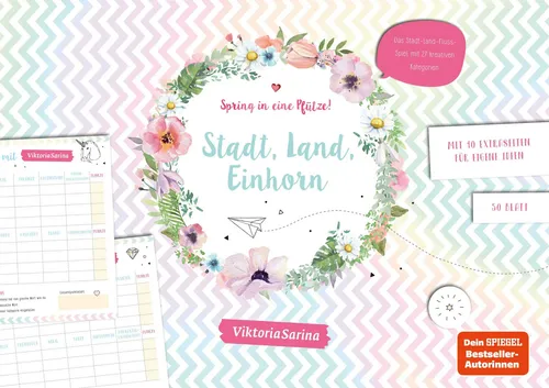 ViktoriaSarina | Spring in eine Pfütze! Stadt Land Einhorn | Klemmhefter (2020)