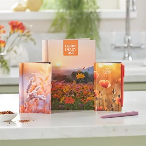 Dairy Diary Set 2026: Featuring Britain's most-loved and trusted diary, a handy pocket diary & pen, and a useful notebook, this set is perfect for ... and inspiring you throughout the year