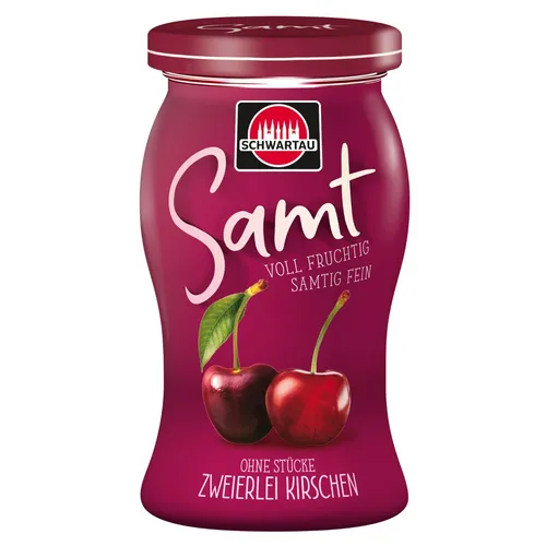 GOURVITA DE Schwartau Samt Zweierlei Kirschen, 270g 4665