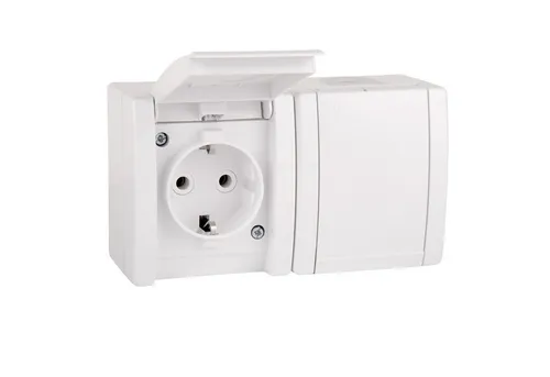 Aling Conel Aufputz-Steckdose ALING-CONEL Power Line Aufputz-Steckdosen, IP 44