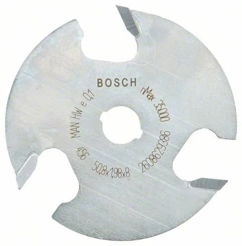 Bosch Accessories 2608629386 Schlitzfräser 8mm - Holzfräser für splitterfreies Schlitzfräsen, hergestellt aus langlebigem Microteq-Carbide. Ideal für präzise Zierschlitze in Holz und Holzverbundstoffen.