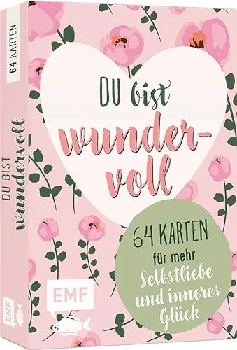 Kartenbox Selbstliebe: Du bist wundervoll – 64 Karten für mehr Selbstliebe und inneres Glück: Feelgood-Mantras, Selbstwert-Übungen, Verwöhnmomente und mehr