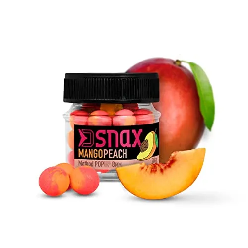 20g 10mm SNAX POP UP KÖDER Pop Up Mini Boilie Mango Pfirsich