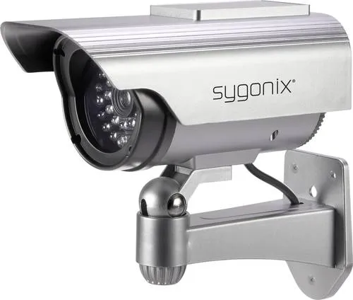 Sygonix SY-3420674 Kamera-Attrappe mit Solarmodul, mit blinkender LED