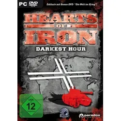 Hearts Of Iron II: Darkest Hour PC - Strategiespiel - Strategiespiel für PC, USK ab 12 Jahren, neu und originalverpackt, erlebe packende historische Konflikte in dieser beliebten Reihe.
