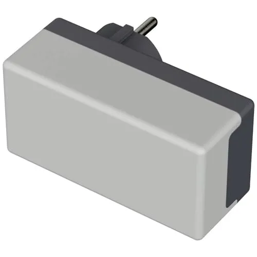 Bopla ELETEC SE 420 E CEE Stecker-Gehäuse - 100 x 50 x 40 mm, aus robustem Polycarbonat und ABS in Lichtgrau und Graphitgrau, ideal für sichere elektrische Verbindungen