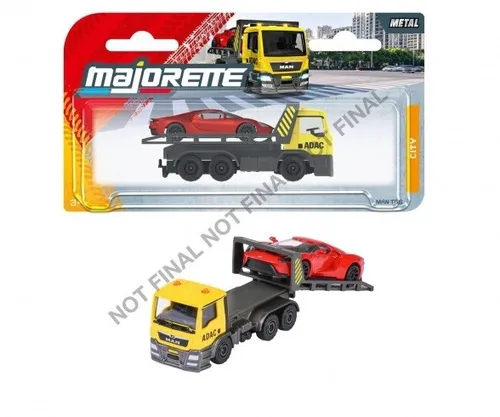 Majorette 8503002001Q01 - ADAC Tow Truck yellow w. Ford GT red - Neu