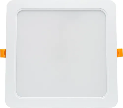 LED Einbauleuchte Downlight DURE 3 Weiß eckig 22x22cm IP54 24W 2900lm warmweiß 3000K 110°