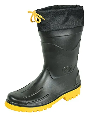 MADSea Herren Gummistiefel Nils-Hannes | Halbhoch, wasserdicht und stylisch - Stiefel für Jungen, halbhohe, wasserdichte Gummistiefel mit verschnürbarer Nylonstulpe und farbiger Sohle – ideal für Outdoor-Aktivitäten und schützt den Knöchel.