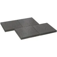 Diephaus Terrassenplatte Mirador armiert Schwarz 40 x 40 x 4 cm