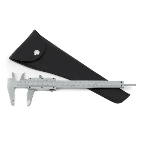 Dönges Präzisions-Schieblehre 200 mm - Nonius-Messschieber mit rostfreier Bauweise, ideal für präzise Messungen in mm und inches, ausgestattet mit Feststellschraube für komfortable Anwendung.