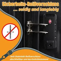 Leichter Handgepäck Trolley mit Dehnfuge