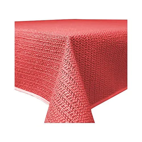 Gartentischdecke Outdoor rechteckig 110 x 140 cm - Wetterfeste und wasserabweisende Gartentischdecke aus PVC für Garten, Balkon und Terrasse. Rutschfest und abwischbar – ideal für jedes Outdoor-Event.