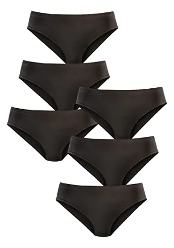 Petite Fleur Damen Jazz-Pants Slips - Funktionsunterwäsche im praktischen 6er-Pack, mit etwas höherer Leibhöhe für optimalen Komfort und aus weicher Baumwoll-Qualität.