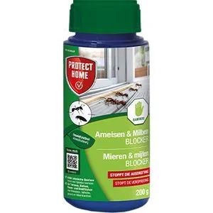 Protect-Home Ameisenpulver AmeisenundMilben Blocker, insektizidfrei, für den Außenbereich, 200g