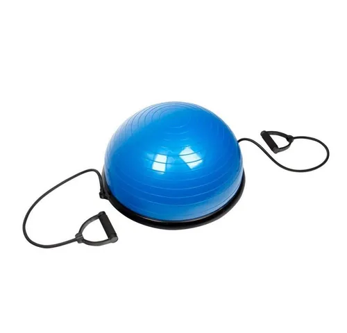 SportPlus Half Ball SP-GB-001 - Balance Trainer für Kraft & Koordination - Gleichgewichtstrainer mit Zugbändern für vielseitiges Training von Kraft, Koordination und Gleichgewicht. Ideal für Einsteiger und Fortgeschrittene, rutschsicher und belastbar bis 120 kg.
