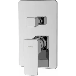 TURSI Unterputz-Duscharmatur, 2 Wege, Drehschalter, Chrom