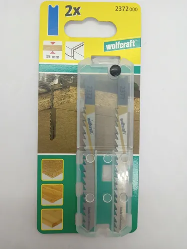 Wolfcraft 2x Stichsägeblätter HCS U- Schaft Holz von wolfcraft