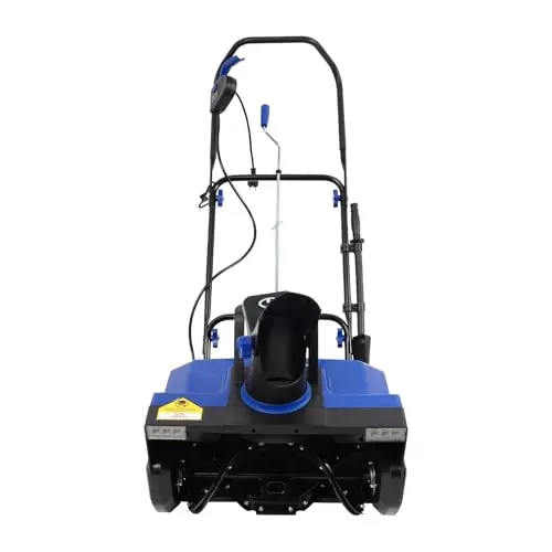 Schneefräse Elektrisch 2400W, Elektrischer Schneeschieber mit 56cm Arbeitsbreite, 7.6m Schneewurf & LED-Beleuchtung, Manganstahl Schneeräumgerät für Hof & Gehweg, 220V