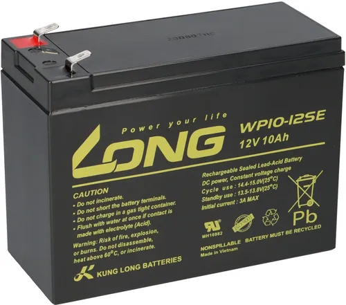 Kung Long 12V 10Ah Pb Batterie - Zyklenfeste Bleigel-Akkus - Batterien & Akkus, zyklenfest und ideal für zuverlässige Energieversorgung in verschiedenen Anwendungen.