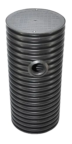Drainageschacht DN425 0,5m/1m mit Anschluss 2xDN110/2xDN160 von Megaastore